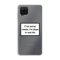 I'm dope: Samsung Galaxy A12 Transparant Hoesje
