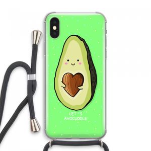 Avocuddle: iPhone XS Max Transparant Hoesje met koord
