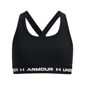 Under Armour Crossback Mid Sport BH Meisjes - Handbalkleding - Sport BH&apos;s - Black - maat 128-137 YSM