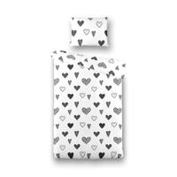 Dekbedovertrek Katoen Lovely Hearts Romantisch 120x150 Cm Gezien Op TV & Ademend & Zacht Fresh And Co Kids - Dekbed-Discounter.nl
