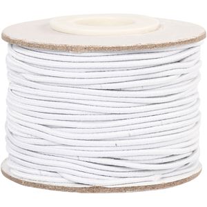 Creativ Company Elastiek dikte 1mm wit, 25m