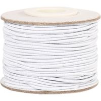 Creativ Company Elastiek dikte 1mm wit, 25m