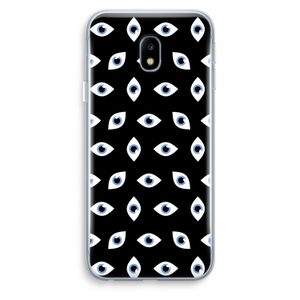Eyes pattern: Samsung Galaxy J3 (2017) Transparant Hoesje