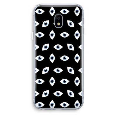 Eyes pattern: Samsung Galaxy J3 (2017) Transparant Hoesje