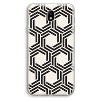 Geometrisch patroon: Samsung Galaxy J7 (2017) Transparant Hoesje