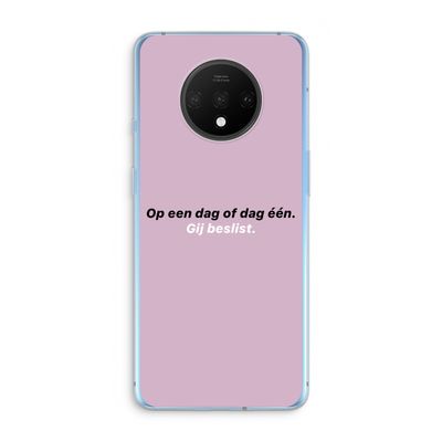 gij beslist: OnePlus 7T Transparant Hoesje