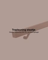 Staaltje trapleuning vierkant 40x40mm brons Staaltje trapleuning vierkant 40x40mm brons