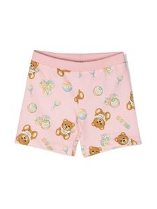 Moschino Kids short à imprimé Teddy Bear - Rose