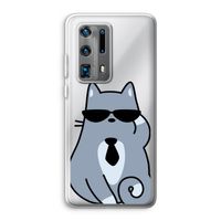 Cool cat: Huawei P40 Pro Plus Transparant Hoesje