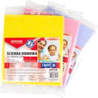 OFFICE products huishouddoekjes, universeel, 32 x 38 cm, geassorteerde kleuren, pak van 3 stuks