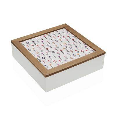Juwelenkistje Versa BLUME Hout MDF 24 x 7 x 24 cm