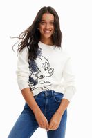 Korte trui met borduursel van Mickey Mouse
