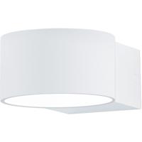 LED Wandlamp 4W Warm Wit 3000K Rond Mat Wit Aluminium OSRAM