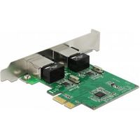 Delock 89999 PCI Express x1-kaart 2 x RJ45 Gigabit LAN RTL8111 - thumbnail