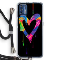 Melts My Heart: Motorola Moto G9 Plus Transparant Hoesje met koord