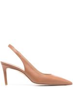 Stuart Weitzman escarpins en cuir à bride arrière 90 mm - Marron