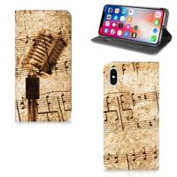 Apple iPhone Xs Max Stand Case Bladmuziek