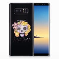 Silicone Back Case Samsung Galaxy Note 8 Boho Skull - thumbnail