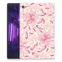 Lenovo Tab M10 Plus Siliconen Hoesje Pink Flowers