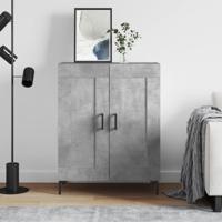 Dressoir 69,5x34x90 cm bewerkt hout betongrijs