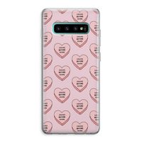 Chicks before dicks: Samsung Galaxy S10 Plus Transparant Hoesje