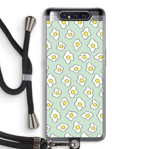 Spiegeleitjes: Samsung Galaxy A80 Transparant Hoesje met koord
