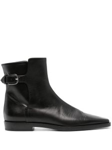 TOTEME bottines The Belted en cuir - Noir