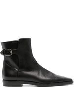 TOTEME bottines The Belted en cuir - Noir - thumbnail