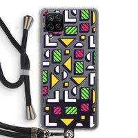 8-bit N°4: Samsung Galaxy A12 Transparant Hoesje met koord