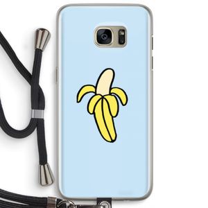 Banana: Samsung Galaxy S7 Edge Transparant Hoesje met koord