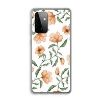Peachy flowers: Samsung Galaxy A72 Transparant Hoesje