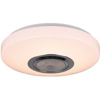 LED Plafondlamp - Trion Niamy - 10W - Bluetooth Luidspreker - RGBW - Dimbaar - Afstandsbediening - Rond - Mat Wit - thumbnail