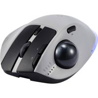Renkforce RF-WLEM-500 Ergonomische muis Draadloos, Radiografisch, Bluetooth Optisch Grijs, Zwart 7 Toetsen 400 dpi, 800 dpi, 1600 dpi, 2400 dpi, 4800 dpi
