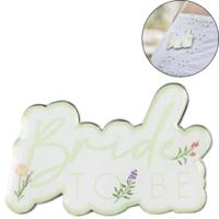 Ginger Ray badge bride to be 5 cm | 30 stuks