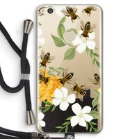 No flowers without bees: Huawei Ascend P8 Lite (2017) Transparant Hoesje met koord