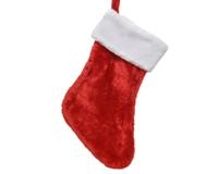 Kerstsok pes l25b40cm rood - Ksd