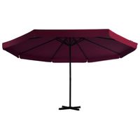 The Living Store Parasol Tuin - 500 x 385 cm - Bordeauxrood