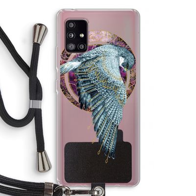 Golden Falcon: Samsung Galaxy A51 5G Transparant Hoesje met koord