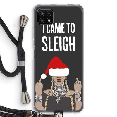 Came To Sleigh: Samsung Galaxy A22 5G Transparant Hoesje met koord