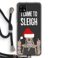 Came To Sleigh: Samsung Galaxy A22 5G Transparant Hoesje met koord