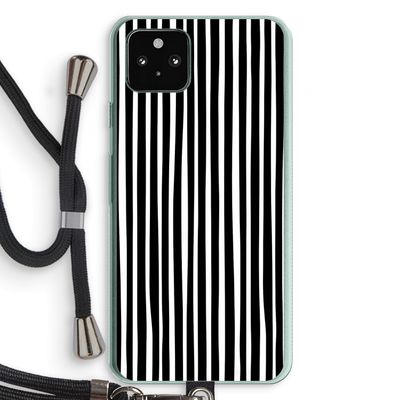 Stripes: Pixel 5a 5G Transparant Hoesje met koord