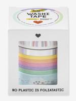 Set van 4 Washi linten met Hotfoil effect RAINBOW CLOUDS FOLIA meerkleurig