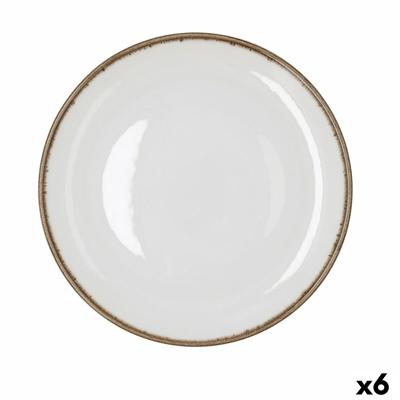 Dinerbord Bidasoa Orion Hydrozero Wit Keramisch Ø 27 cm (6 Stuks)