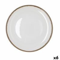 Dinerbord Bidasoa Orion Hydrozero Wit Keramisch Ø 27 cm (6 Stuks)
