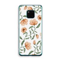 Peachy flowers: Huawei Mate 20 Pro Transparant Hoesje