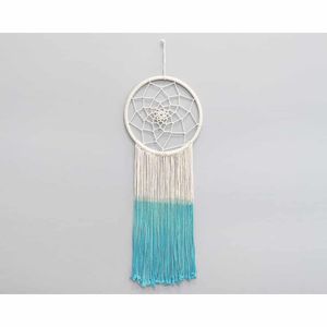 Macramé Dromenvanger Rond Turquoise  (102 x 32 x 32 cm)