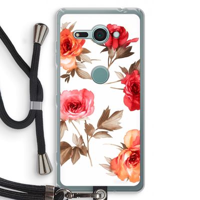 Roosjes: Sony Xperia XZ2 Compact Transparant Hoesje met koord