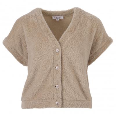 Enjoy - Beige | Dames | Gilet | Beige | XL | regular | Kamst mode Enjoy - Beige | Dames | Gilet | Beige | XL | regular | Kamst mode