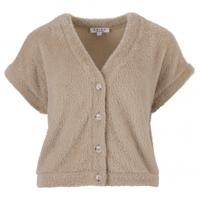 Enjoy - Beige | Dames | Gilet | Beige | XL | regular | Kamst mode