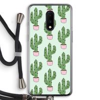 Cactus Lover: OnePlus 7 Transparant Hoesje met koord Cactus Lover: OnePlus 7 Transparant Hoesje met koord